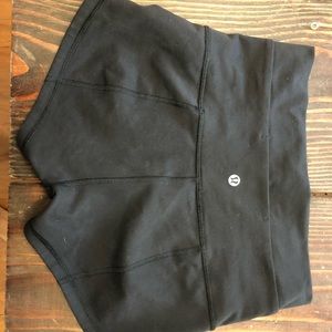 Lululemon black booty shorts